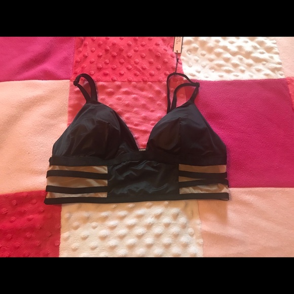 NWT VS Satin (like) Bralette lightly lined Small - Picture 5 of 8